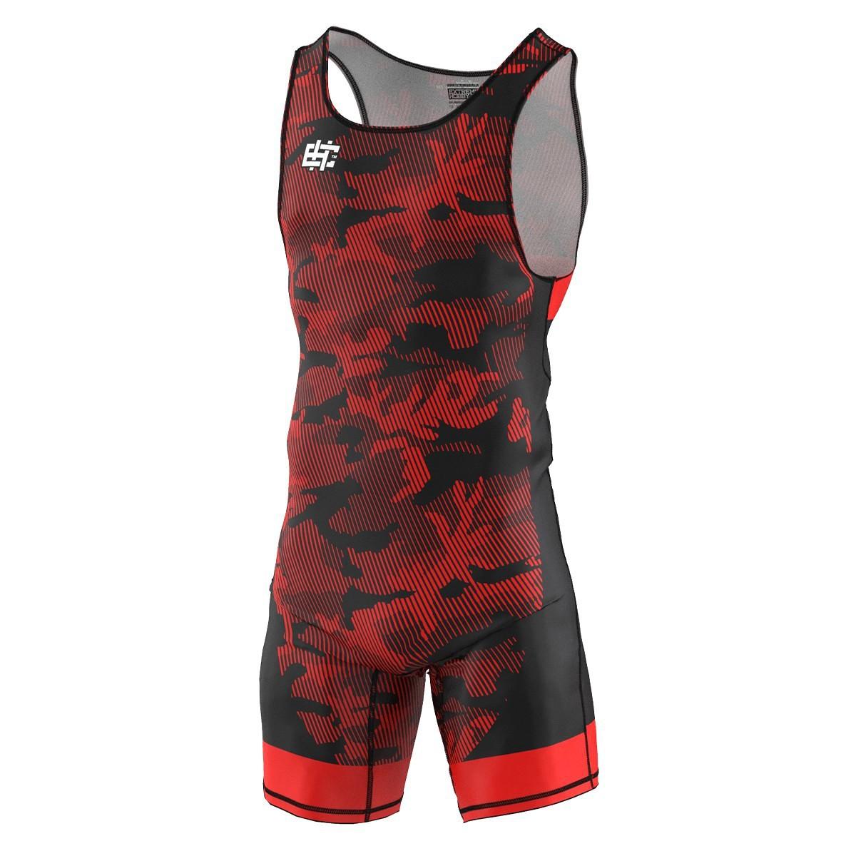 Kids havoc 116 wrestling leotard blue