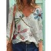 Women's S-8XL Size Long Sleeved V-neck T-shirt for Women Beautiful and Charming Becoming a Leader In the Fashion Industry