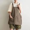 New Double-Sided Kitchen Apron Waterproof Pure Color Workwear Apron Multi-scene Unisex Chef Apron Household Kitchen