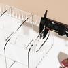 Simple Divided Book Stand Thickened Clear Bookshelf Multi-function Acrylic Book Stand  for Home