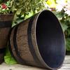 Pots de Fleurs Rétro Jardinage Poté Extérieur Jardinière pour Plantes Pot de Fleurs Décoratif Ménager Rond Résine Succulente