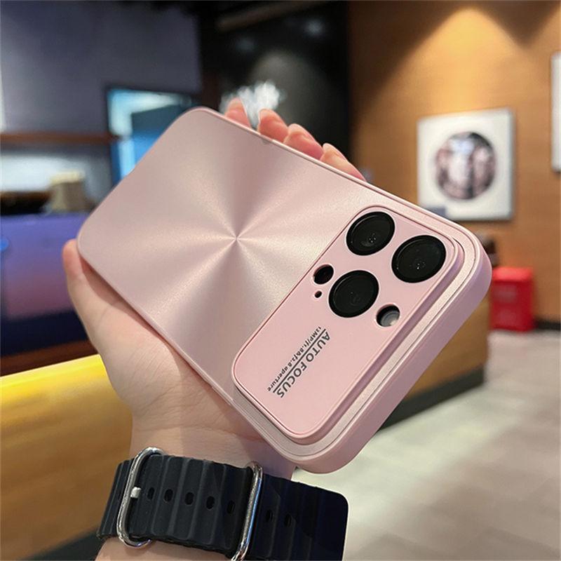 Luxury Bling Laser Aurora Case for iPhone 11 Pro iPhone 12 13 14 Pro Max 14 Plus Big Window Camera Protection Solid Color Cover