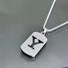 Hip Hop Stainless Steel Men Women Pendant Necklace Hollow 26 Letter Without Plating Design  Style  Chain for Daily Wear and Gift