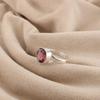 Rhodolith Edelstein Silberring, 925 Sterlingsilber Handgefertigter Ring, Damenschmuck, Versprechensring, Eleganter Brautring RR-83-5