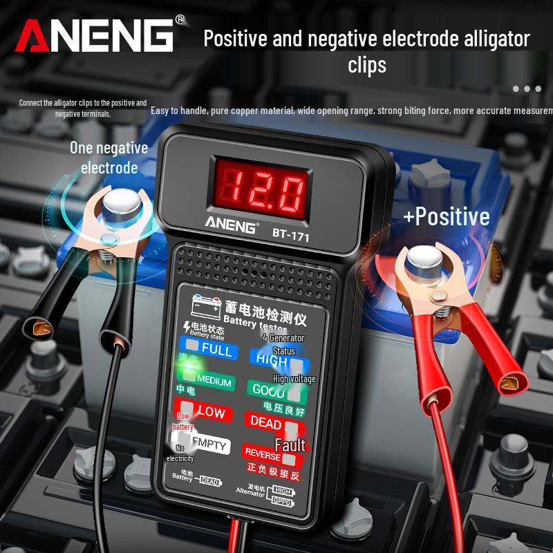 ANENG 12V Battery Tester for Cars, EVs, and Motorcycles - Models BT171/BT172