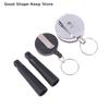 Daily Retractable Pen Cap Pull Keychain Holder Reel Carpenter Pencils Anti Lost Rope Camping Heavy Duty Key Ring Chain Belt Clip