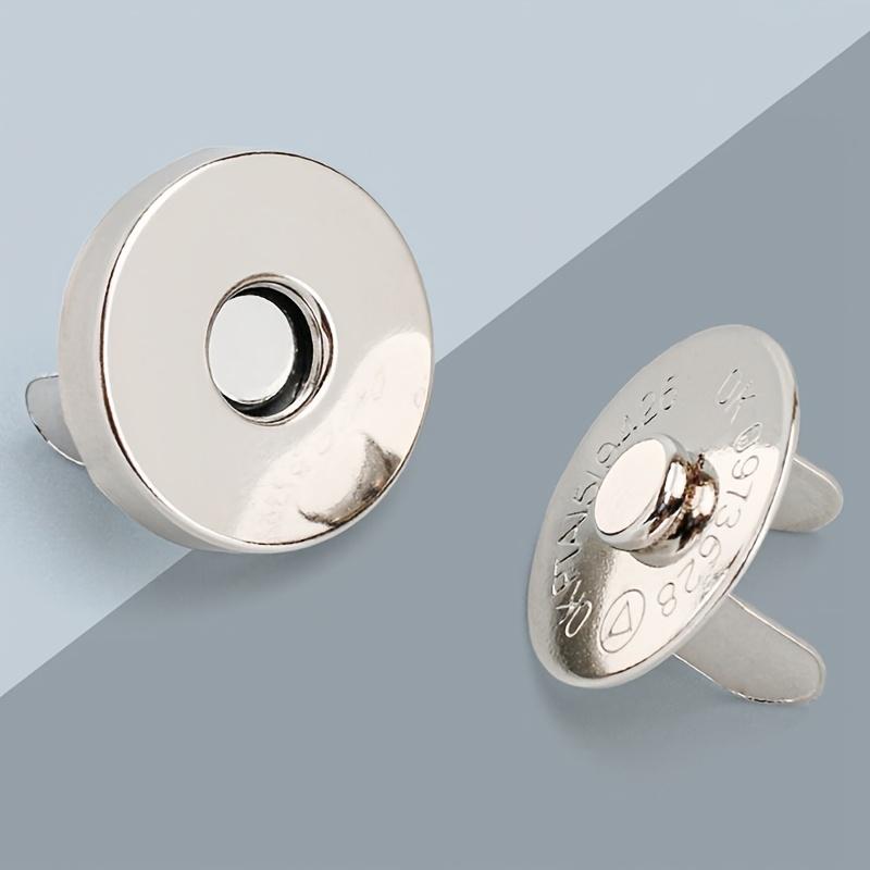 10SETS Round Magnetic Buckle, Metal Invisible Snap, Suitable for DIY Bags, Wallets, Handmade and Accessories - Seam-Free Hidden Magnetic Button
