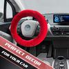 Fluffy Car Steering Wheel Cover,Steering Wheel Cover For Women Soft Plush Steering Wheel Cover Fashion Car Interior Decor Accessories Suitable For 15