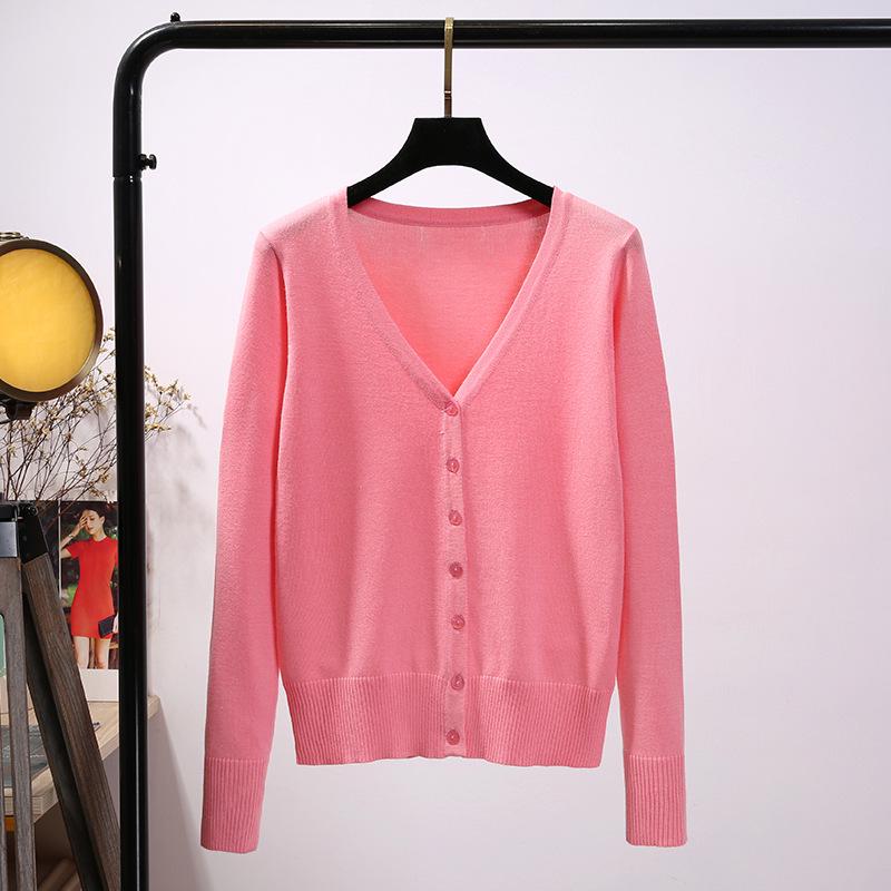 Damen Strickjacke - Leicht, Langarm, Kurzer Stil für Frühling und Herbst