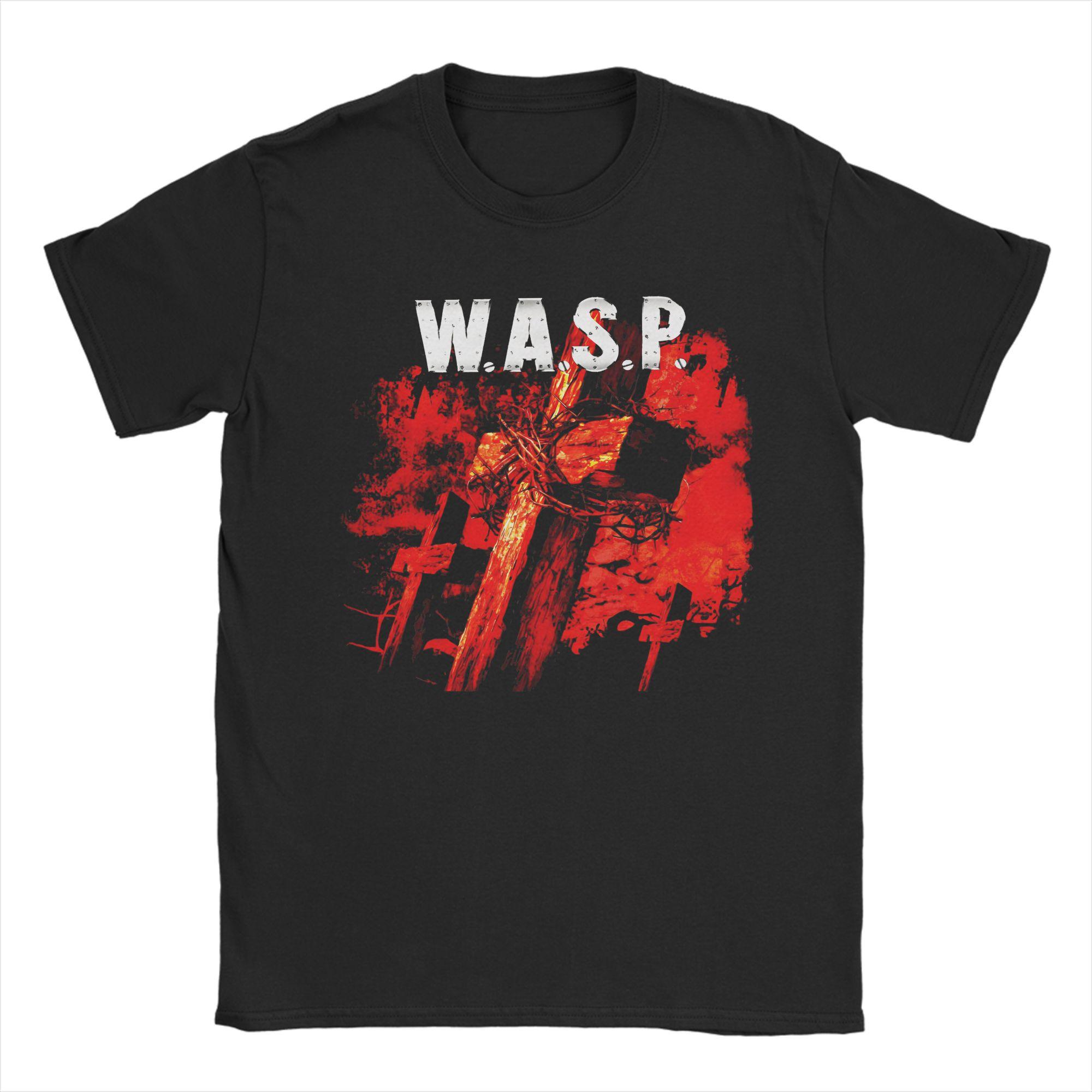 

Чоловіки Жінки Новинка WASP W.A.S.P рок-гурт Футболка 100% Бавовна Футболки Одяг XL