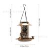 Solar Bird Feeder For Outdoors Lights - Hanging Wild Birdfeeder Waterproof Bird Feeders For Outside House Retro Garden