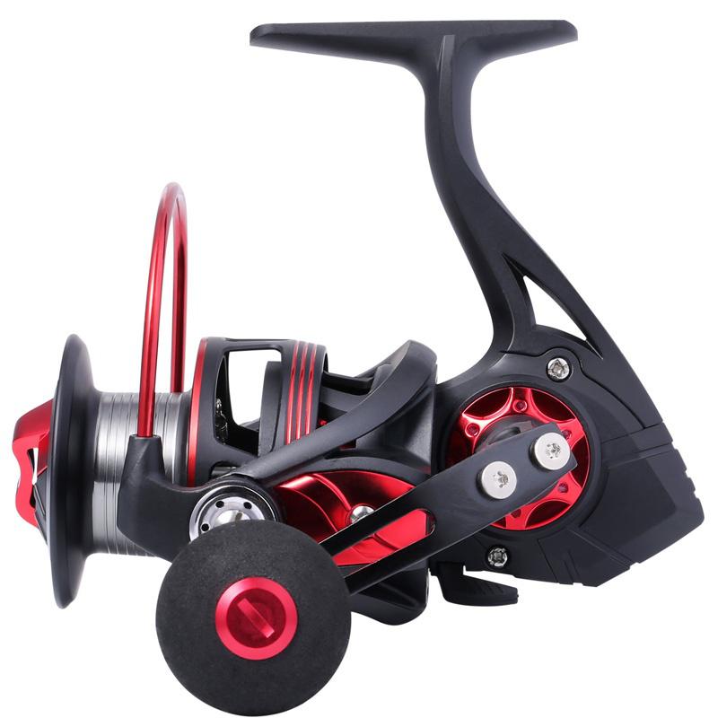 Spinning Reel with 39.5 LB Carbon Fiber Drag Ultra Smooth All Aluminum Inshore Reel