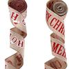 6M/Roll Christmas Ribbon Versatile DIY Crafts Decorative Ribbon Gift Wrapping Ribbon for Festive Party Decor