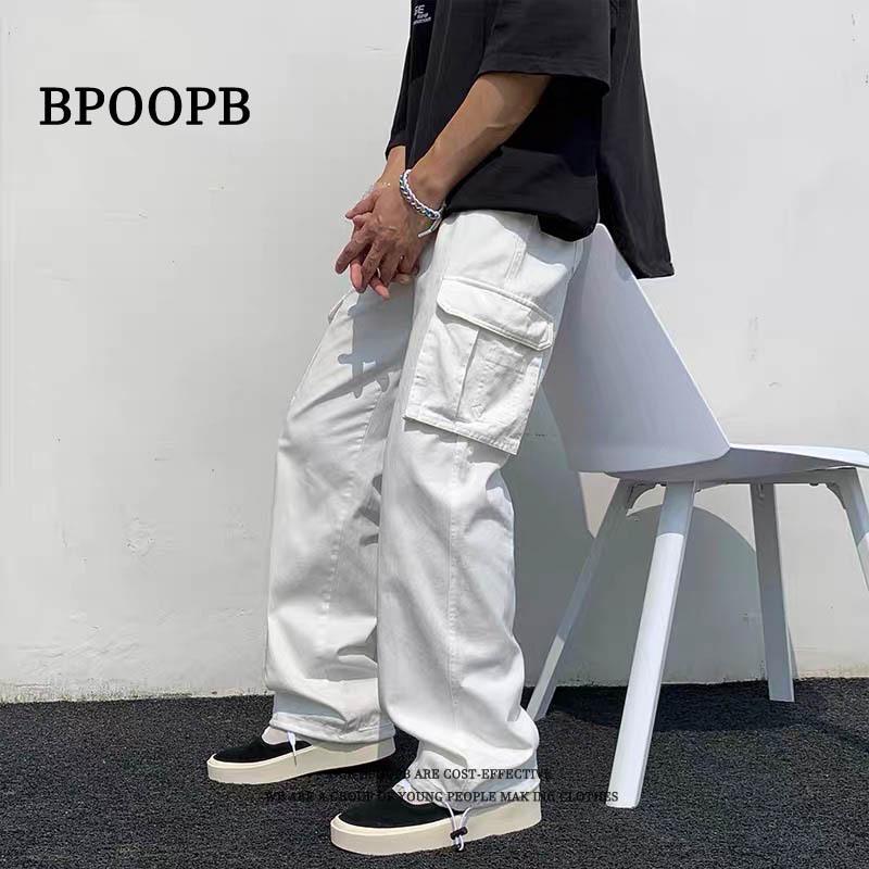 

Мужские модные японские уличные брюки карго - Большой карман, Свободный крой, Джоггеры с прямыми штанинами 3XL