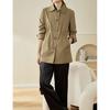 Premium trench coat women's clothing, new spring small casual and thin women's short and medium jackets