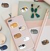 500Pcs Roll Cute Lying Cat Stickers, Kawaii Kitten Journal Stickers, Student Stationery Decor Adhesive Stickers