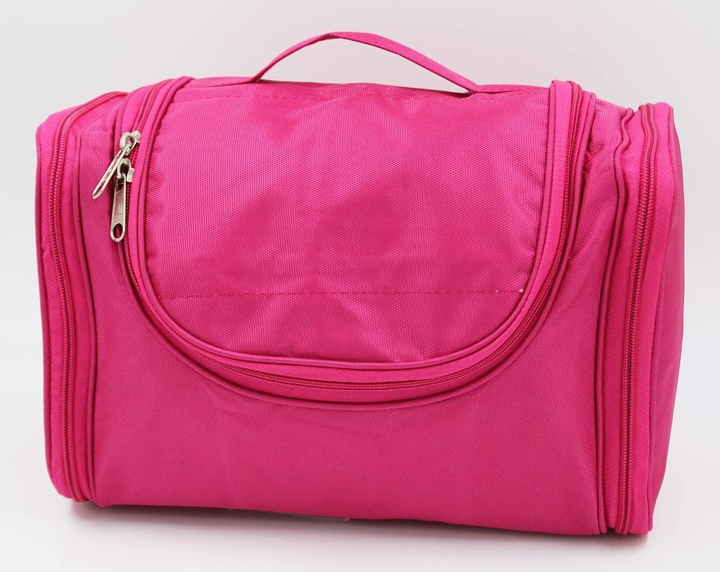 LUCES Fabric Multipurpose Makeup Bag Travel Vanity Hanging Jewellery Cosmetic Pouch for Women Necklace Storage Box Toiletry Necklace Wardrobe Organi