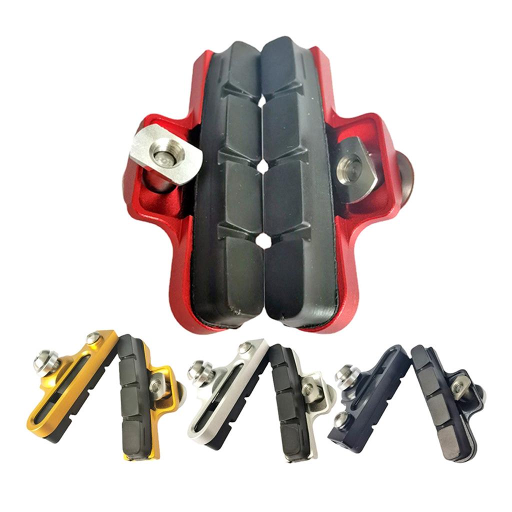 1Pair Folding Bike C Caliper Brake Pad Replacement NoSlip Road Brake Pad Professional Caliper Brake Pad Block