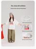 YOJIA Girls' Pure Cotton Short-Sleeve T-Shirt, New Korean Style, Lightweight Spring/Summer 2026 Top