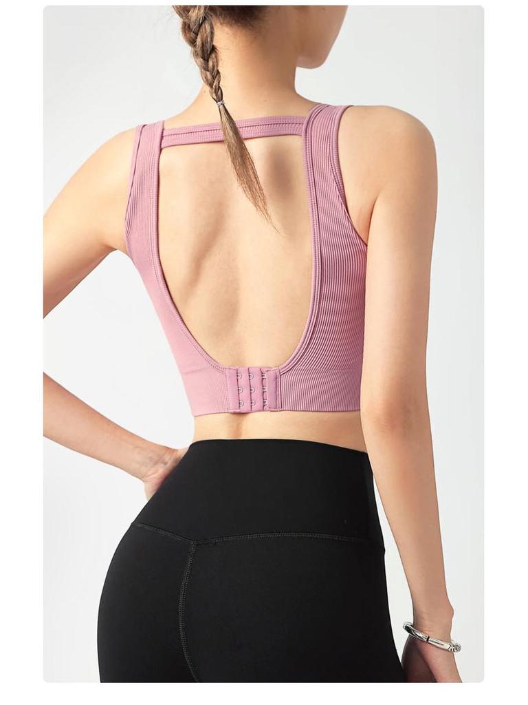 Yuka Lian Women's Shockproof One-Piece Cross-Border Yoga Vest & Fitness Bra