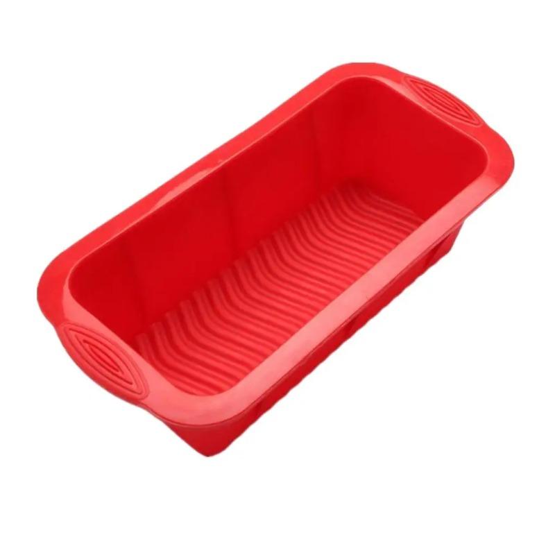 Silicone Cake Mold Rectangle Pan Bakeware Moulds Bread Toast Candy Mold Form Bakeware Baking Dishes Pastry Tools Loaf Pans