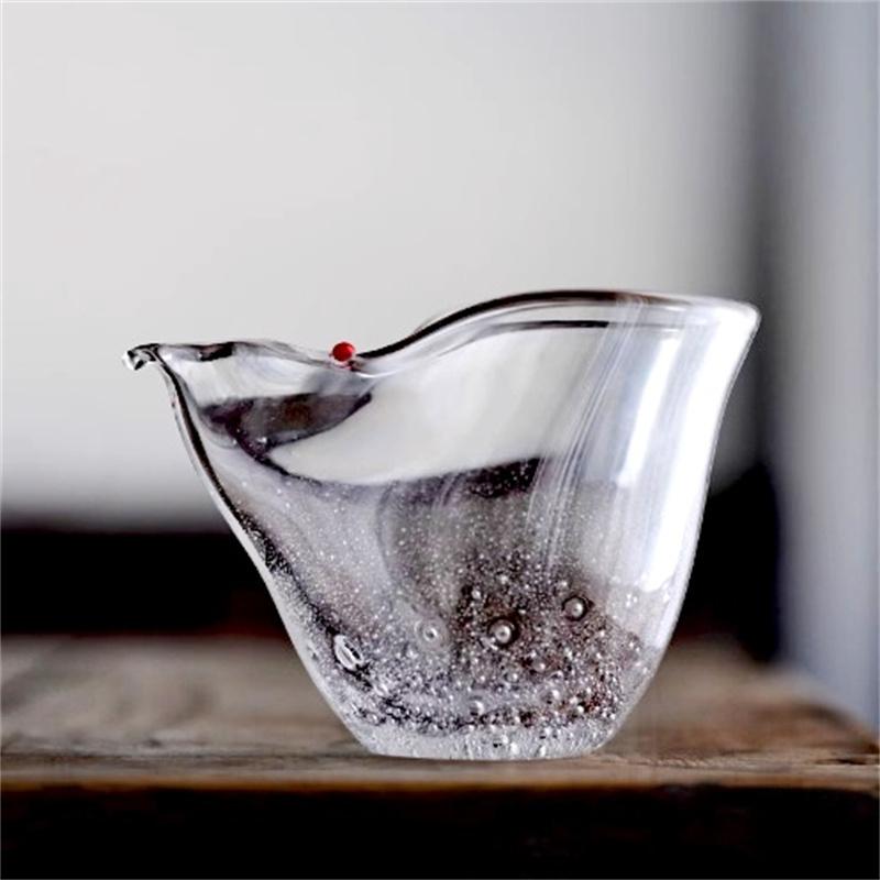 250ML Gourd Air Bubble Glass Fair Cup Tea Pitcher Heat-resistant Kung Fu Tea Fair Mug Chahai Chinese Tea Set Accessories