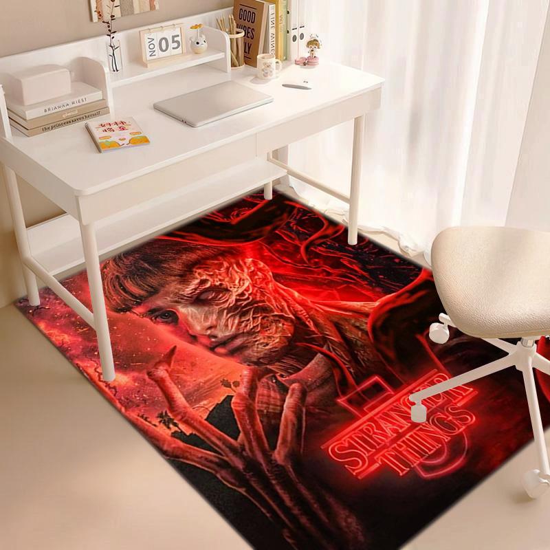 Halloween horror horror theme Stranger Things carpet home living room decoration table and chairs anti slip door mat outdoor picnic mat carpet A6