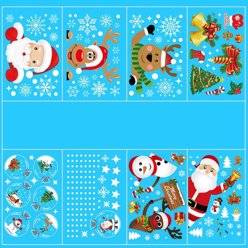 

Merry Christmas Santa Claus Window Sticker Christmas Wall Stickers Room Wall Decals Christmas Decorations For Home New Year 2024