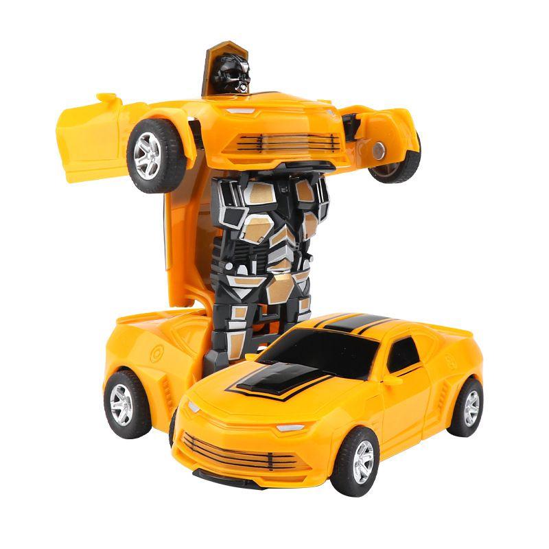 Educational 2in1 Deformation Car Toy No Battery Needed