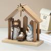 Nativity Scene Statues Jesus Birth Figurines Desk Ornament Christmas Nativity Religious Nativity Tabletop Holiday Figures
