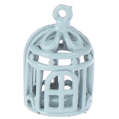1:12 Miniaturowy Metalowy Klatka dla Ptaków do Domku dla Lalek Ornament Klatki dla Ptaków