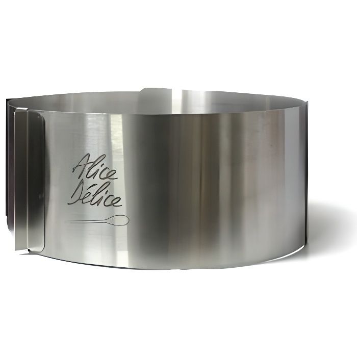 Cercle À Pâtisserie - Inox - Réglable 16-30 Cm - Hauteur 8 Cm - Compatible Lave-vaisselle - Four