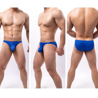 Sexy Herren Low-Rise Slips Stilvolle Unifarbene Komfort-Unterwäsche Atmungsaktive Enganliegende Slips