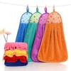 1Pc Kitchen Hand Towel Hanging Type Super Absorbent Coral Fleece Bathroom Enlarged Thickened Hand Towel Rag Dishcloth