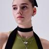 August Harmony 92.5% Crystal Cross Necklace / 2color