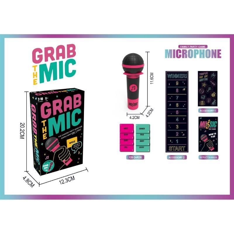 Microphone Singing Karaoke Game Answer Cards Family Interactive Game Tabletop