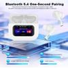 TW549 Bluetooth Earbuds: Ultra-Long Battery, ANC Noise Cancelling, Display Screen, Wireless