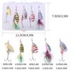Fishing Sequins Wobber Spoon Fishing Baits with Sharp Hooks for Carp Fishing Fishing Accessories