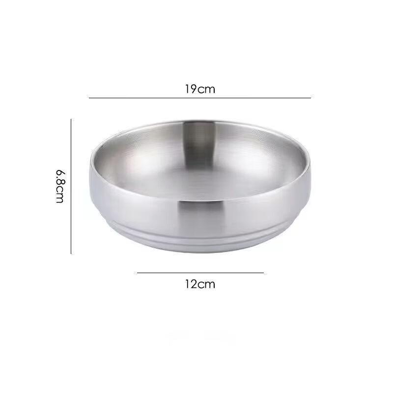 Gold Double-Layer Insulated Noodle & Rice Bowl