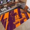 Vlastní koberec Vzor Brisbane Broncos Tisk Jméno Text Měkký Protiskluzový Podlahový Koberec pro Domácí Vnitřní Dekoraci