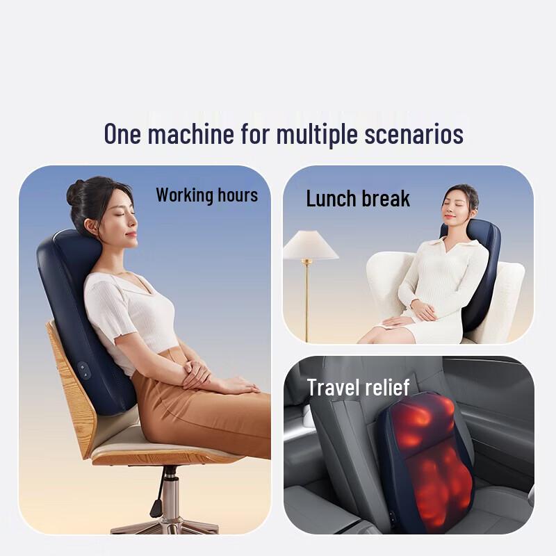 AUX 3D Thai Kneading Back & Neck Massage Cushion CN plug (adapter included)