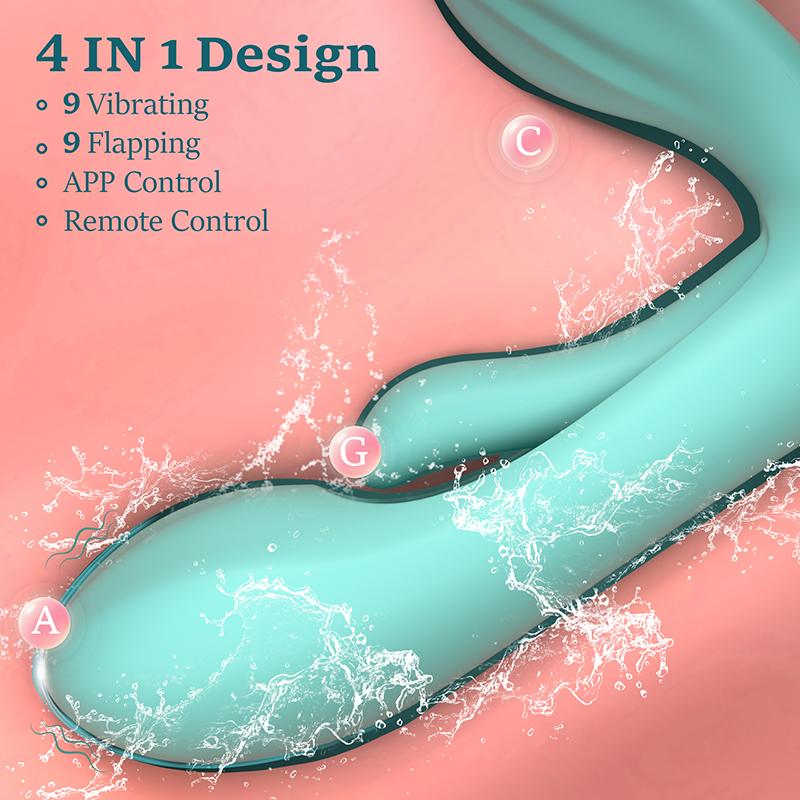APP Vibrator Wearable Tapping Vibrator Anal Dildo Ride On Prostate Massager G Spot Clitoral Stimulator Female Masturbator