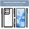 For Motorola Moto G86 5G Phone Case WANLONFENG XC Series TPU Acrylic Cover with Tempered Glass (Big Lens Hole)