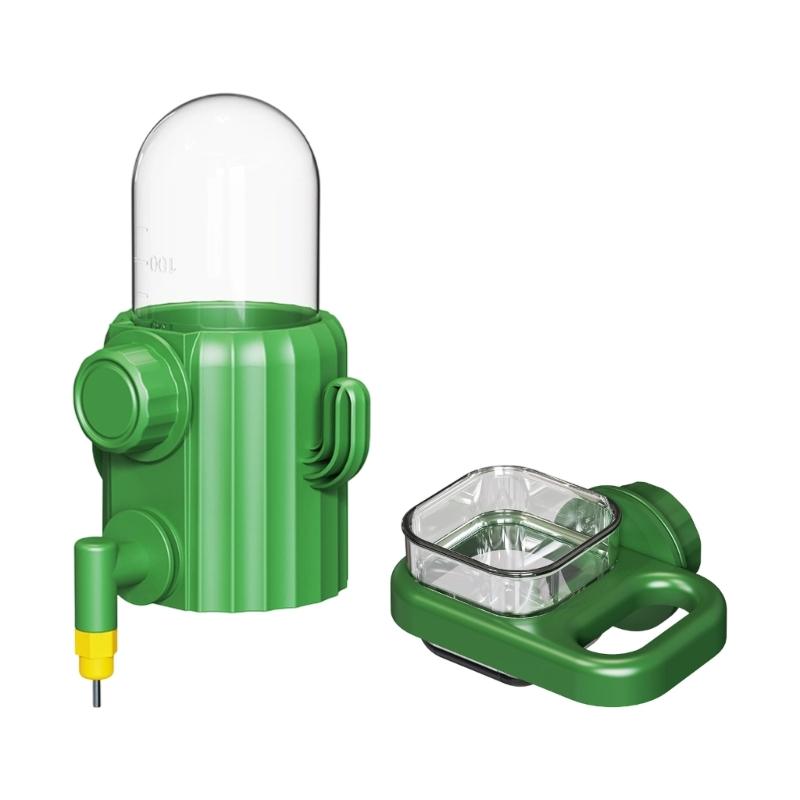 Automatic Bird Water Dispenser and Food Bowl For Parrots Stainless Steel Pin Feeder for Easy Drinking Cage Accessory