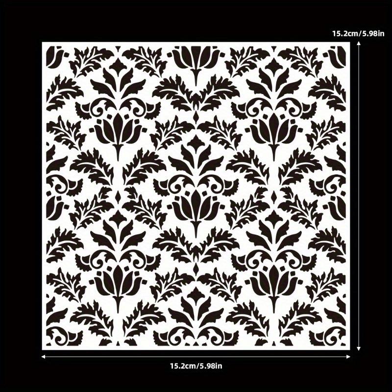 1/2pcs Vintage Spring Pattern Plastic Stencil for DIY Card Making, Scrapbooking & Crafts- for Decorative Backgrounds, Photo Albums & Greeting Cards