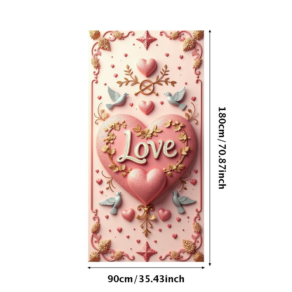 Pink Banner Prop Cherry For Festive Valentine's Indoor