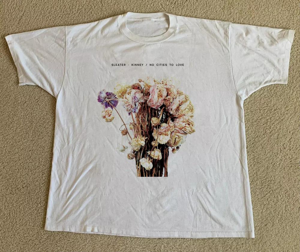 Sleater-Kinney White T-Shirt Cotton Full Size Unisex S-5XL Unisex T-Shirt XXXL