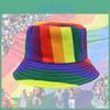 Regenbogen Fischerhut Erwachsener Sonnenschutz Flacher Hut Outdoor Reise Sonnenschutz Sonnenhut Dekoration