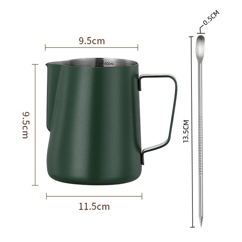 350/600ml cafea lapte spumare ulcior oțel inoxidabil lapte spumare ceașcă oală cu abur cu Latte Art stilou cafea Latte accesorii