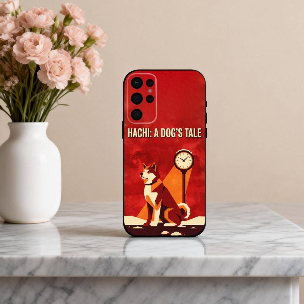 

H-Hachi A D-Dog s T-Tale Film Phone Case For Samsung S25,S24,S21,S22,S23,S30,Ultra,S20,Plus,Others Soft Black Cover Samsung S21Ultra